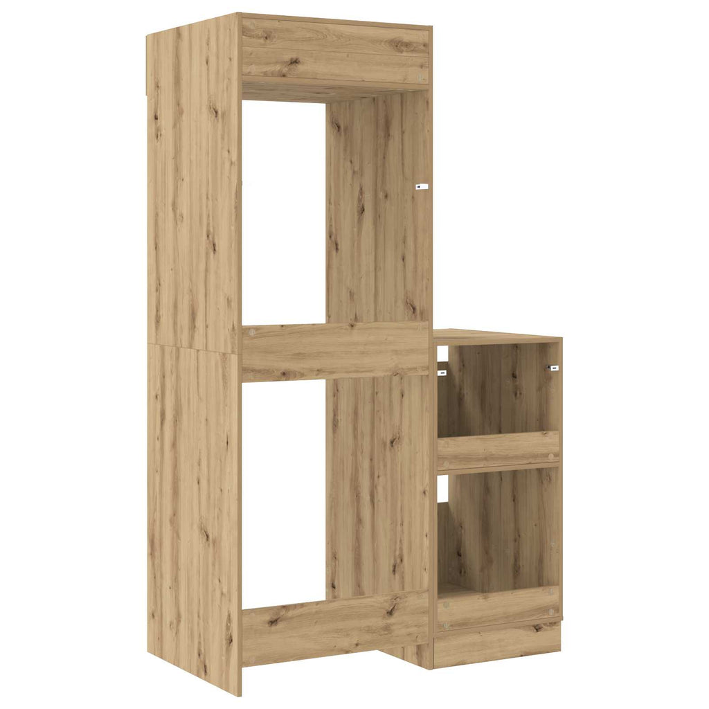 Wäscheschrank-Set 2 Stk. Artisan-Eiche Holzwerkstoff