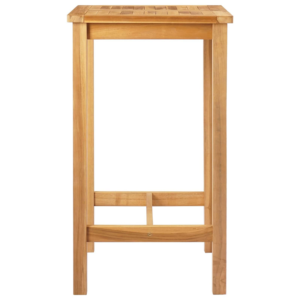 Bartisch Natur 60 x 60 x 105 cm Massiv-Teak
