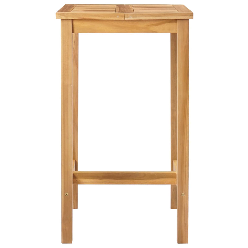Bartisch Natur 60 x 60 x 105 cm Massiv-Teak