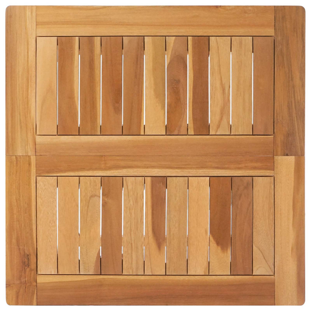 Bartisch Natur 60 x 60 x 105 cm Massiv-Teak