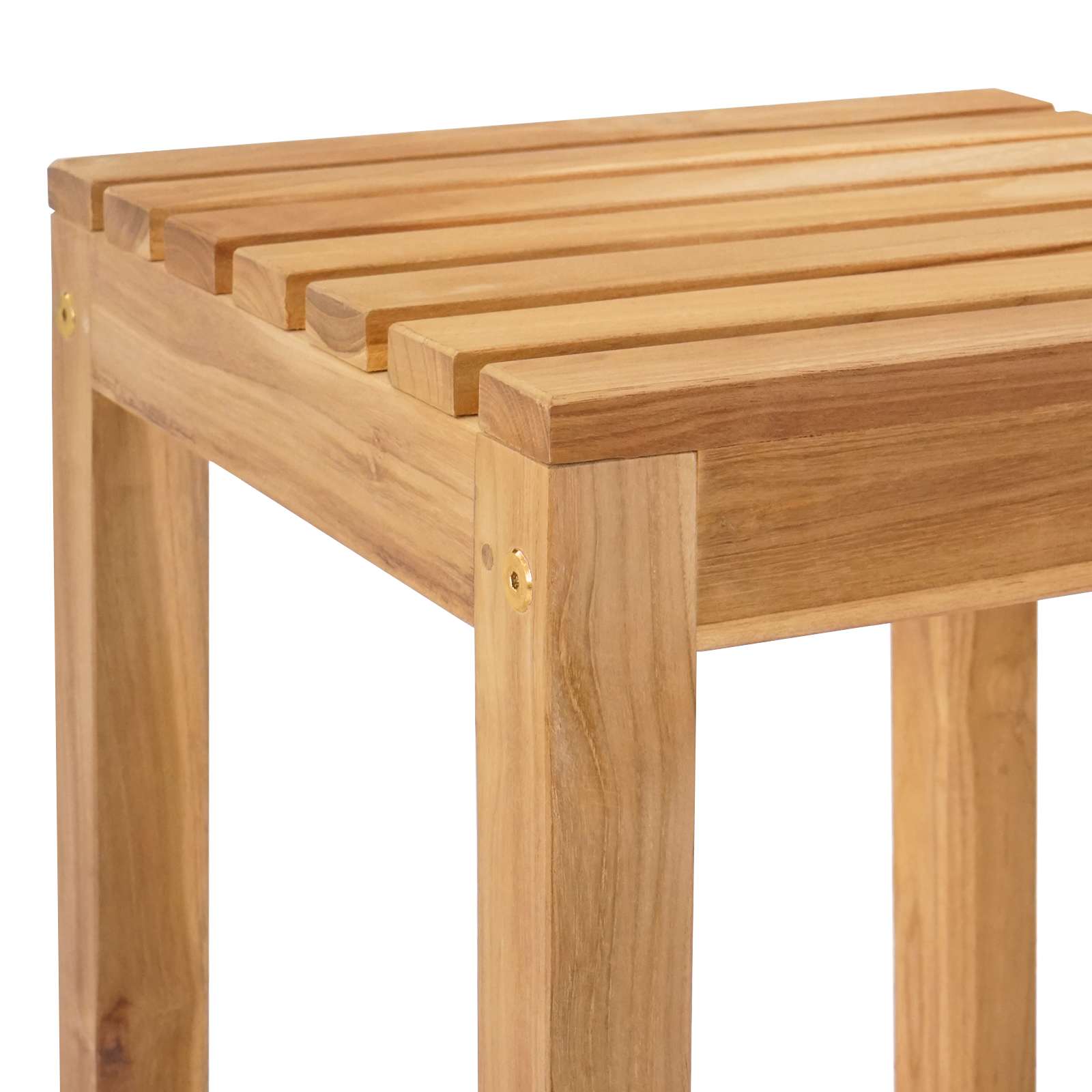 Barhocker 2 pcs Natur 35 x 35 x 75 cm Massivholz Teak