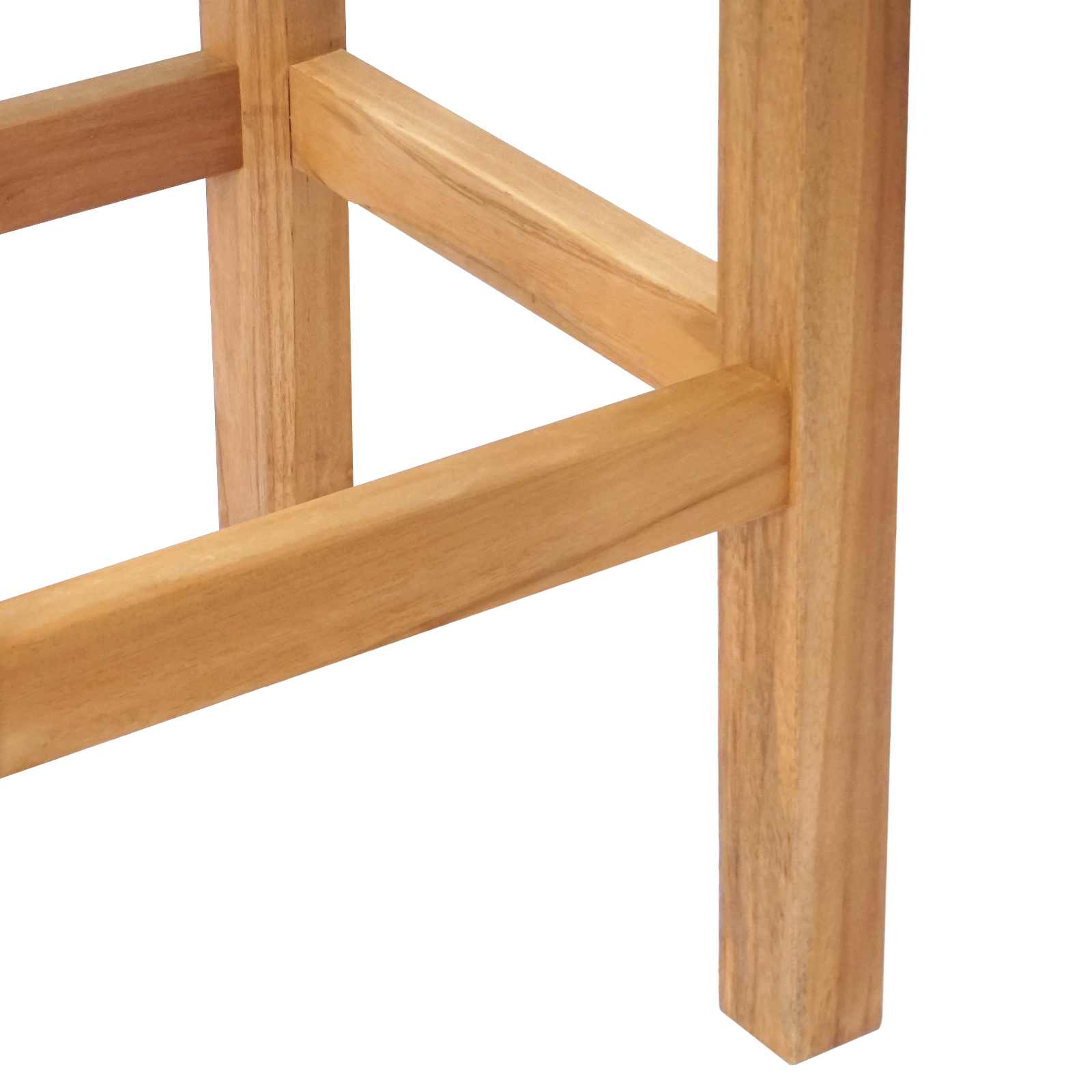 Barhocker 2 pcs Natur 35 x 35 x 75 cm Massivholz Teak