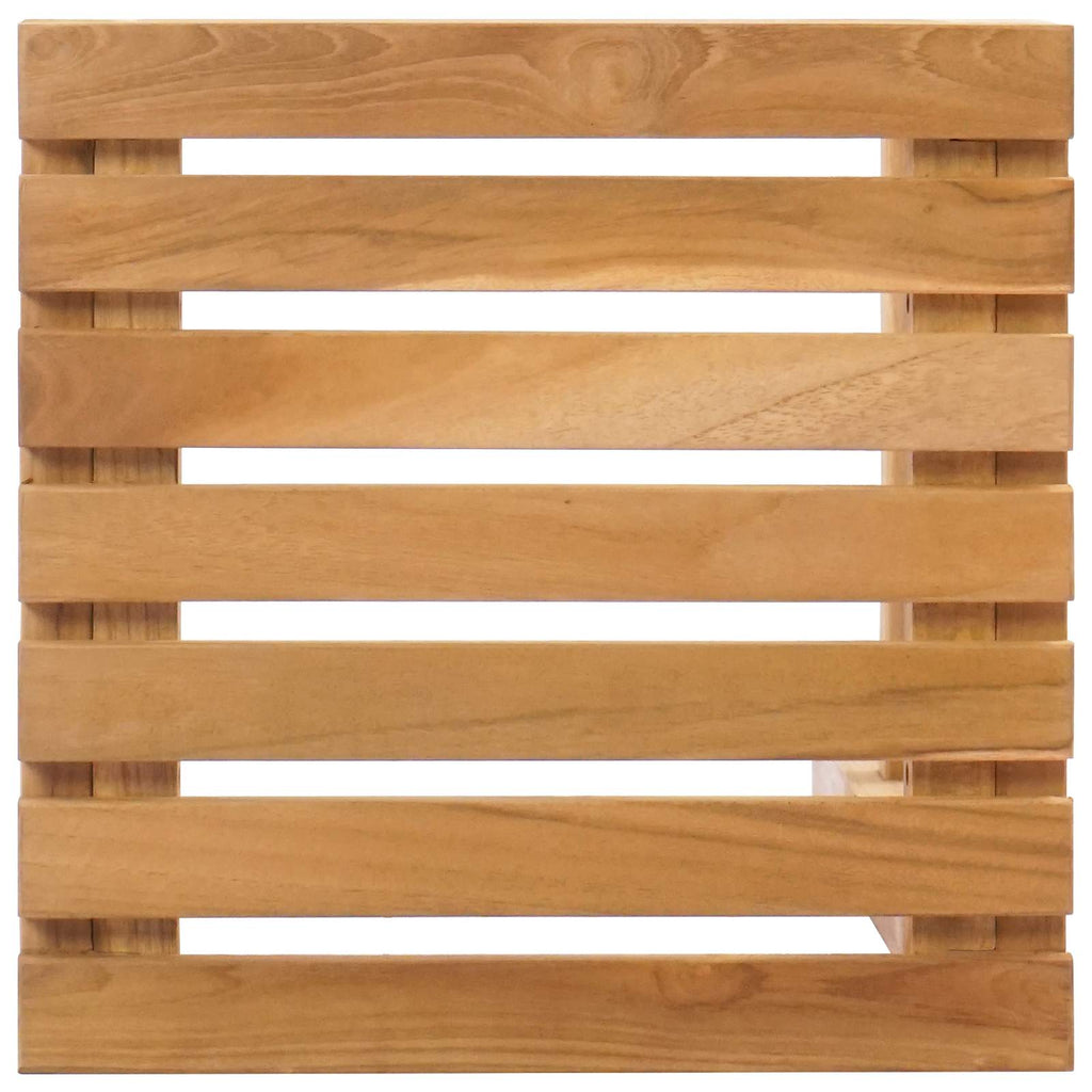 Barhocker 2 pcs Natur 35 x 35 x 75 cm Massivholz Teak