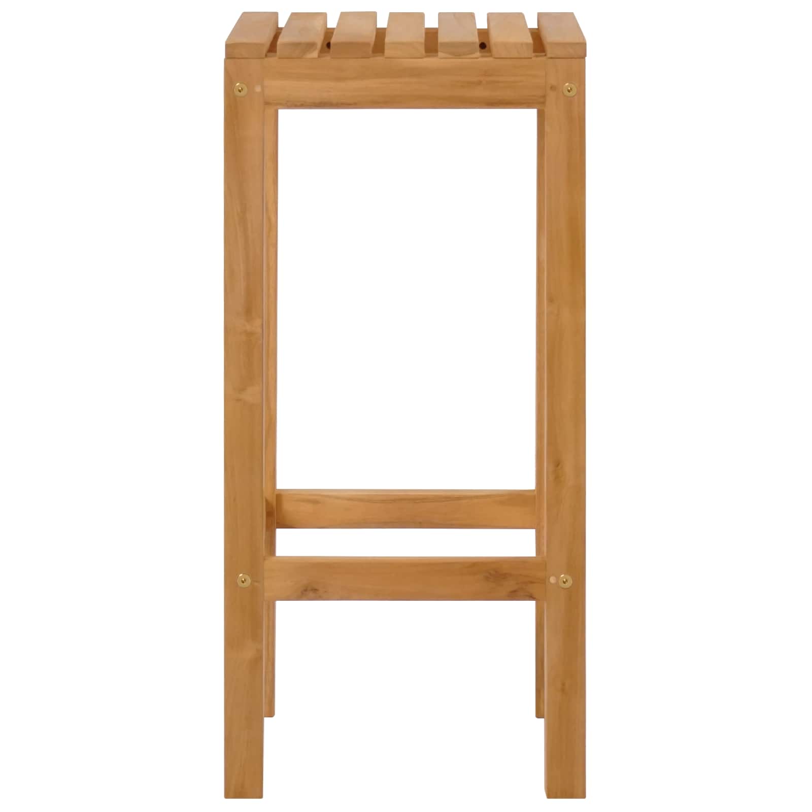 Barhocker 4 pcs Natur 35 x 35 x 75 cm Massivholz Teak