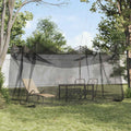 Garten Mücken Netz 156 Mesh Schwarz 3 x 4,5 x 2,5 m Polyester