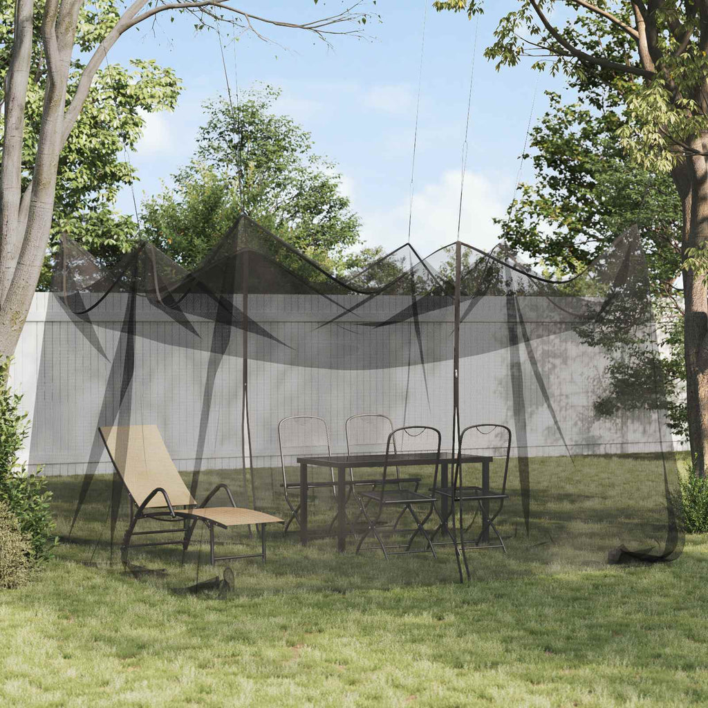 Garten Mücken Netz 156 Mesh Schwarz 4 x 4 x 2,5 m Polyester