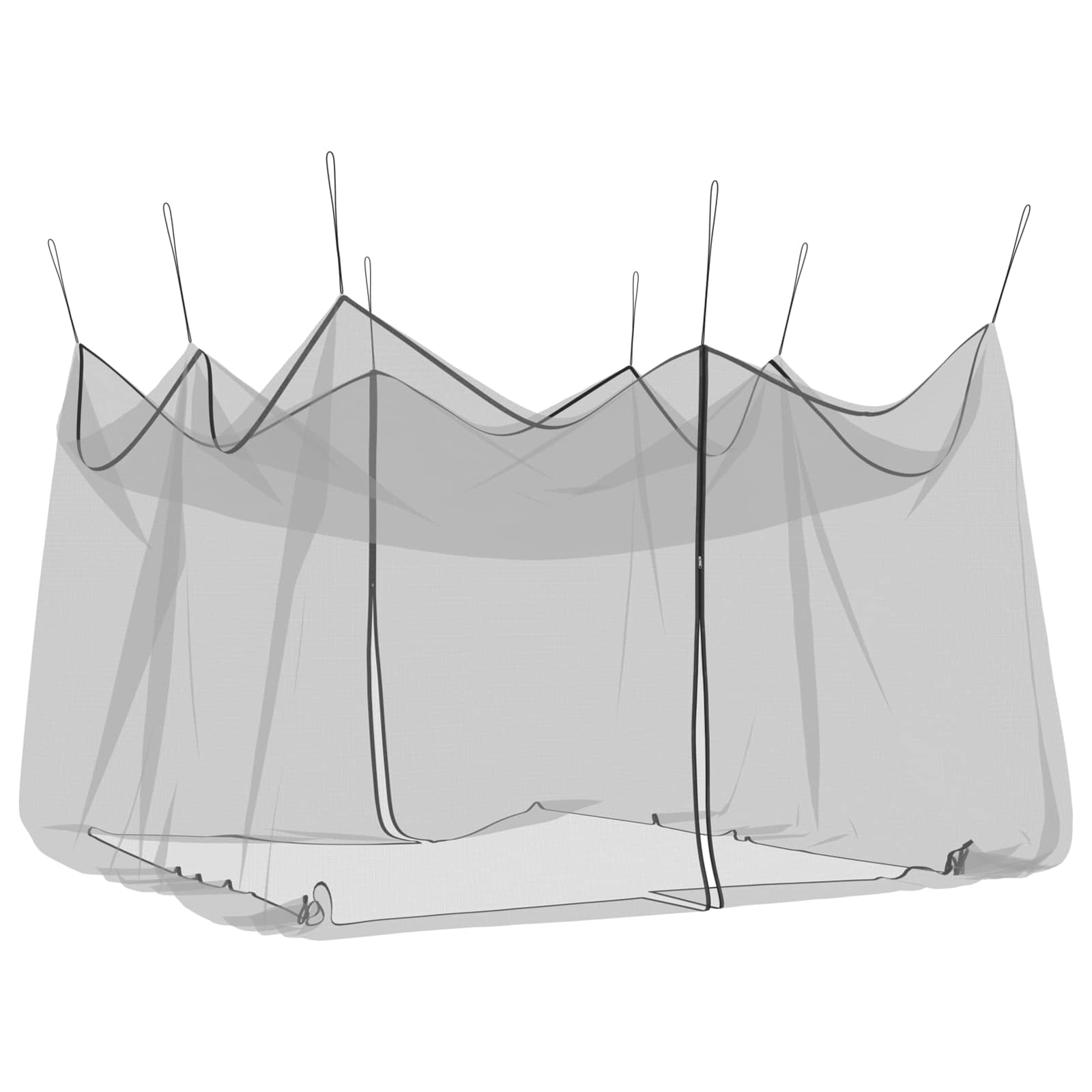 Garten Mücken Netz 156 Mesh Schwarz 4 x 4 x 2,5 m Polyester