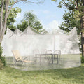 Garten Mücken Netz 156 Mesh Weiß 4 x 4 x 2,5 m Polyester