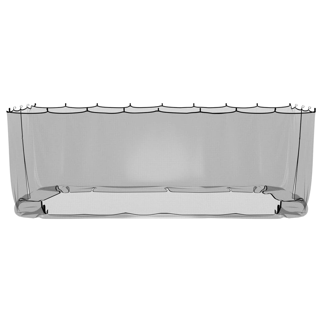 Moskito-Netz für Pavillon 220 Mesh Schwarz 6 x 3 x 2 m