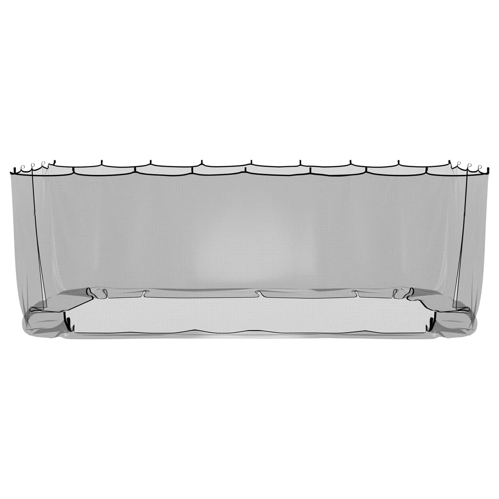 Moskito-Netz für Pavillon 220 Mesh Schwarz 6 x 3 x 2 m