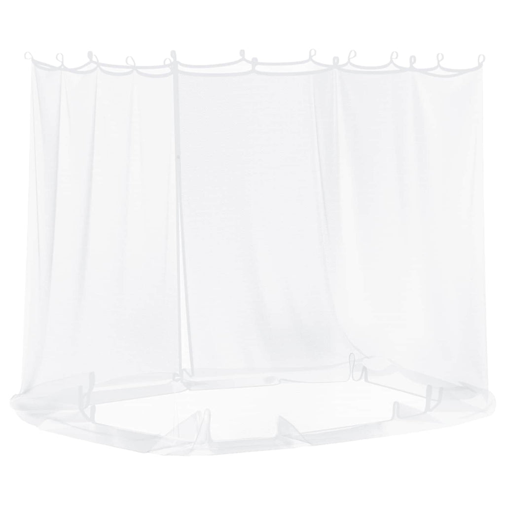 Moskito-Netz für Pavillon 220 Mesh Weiß 2 x 2 x 2 m Polyester