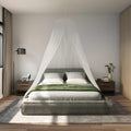 Moskito-Netz für das Bett 3 pcs 156 Mesh Weiß ⌀56 x 220 cm