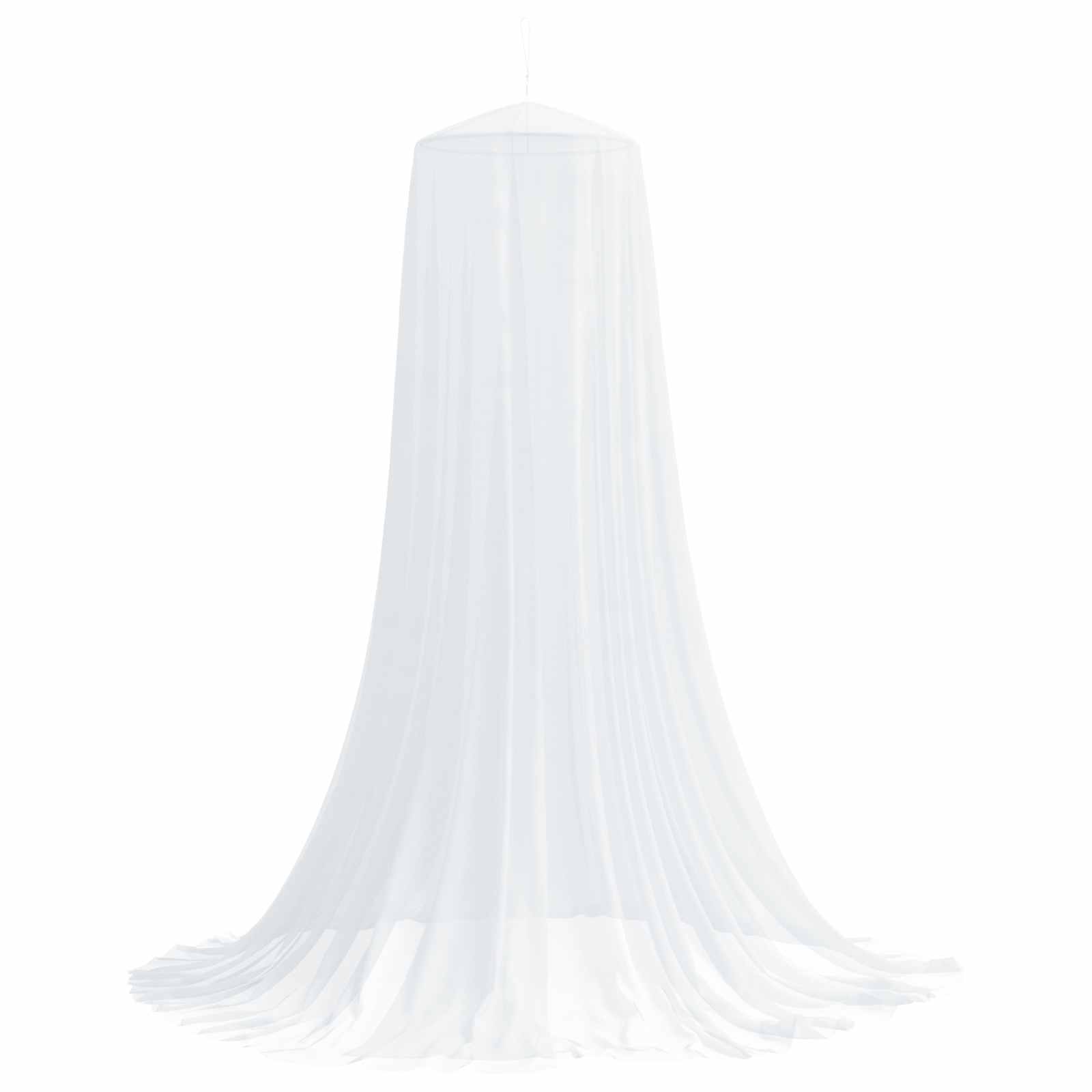 Moskito-Netz für das Bett 3 pcs 156 Mesh Weiß ⌀56 x 220 cm