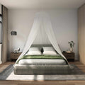Moskito-Netz für das Bett 3 pcs 156 Mesh Weiß ⌀56 x 220 cm