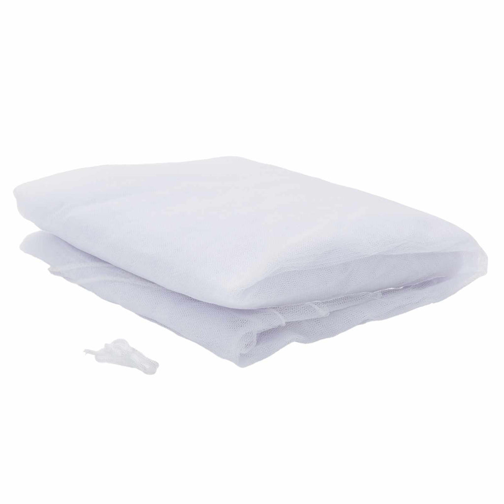 Moskito-Netz für das Bett 3 pcs 156 Mesh Weiß ⌀56 x 220 cm