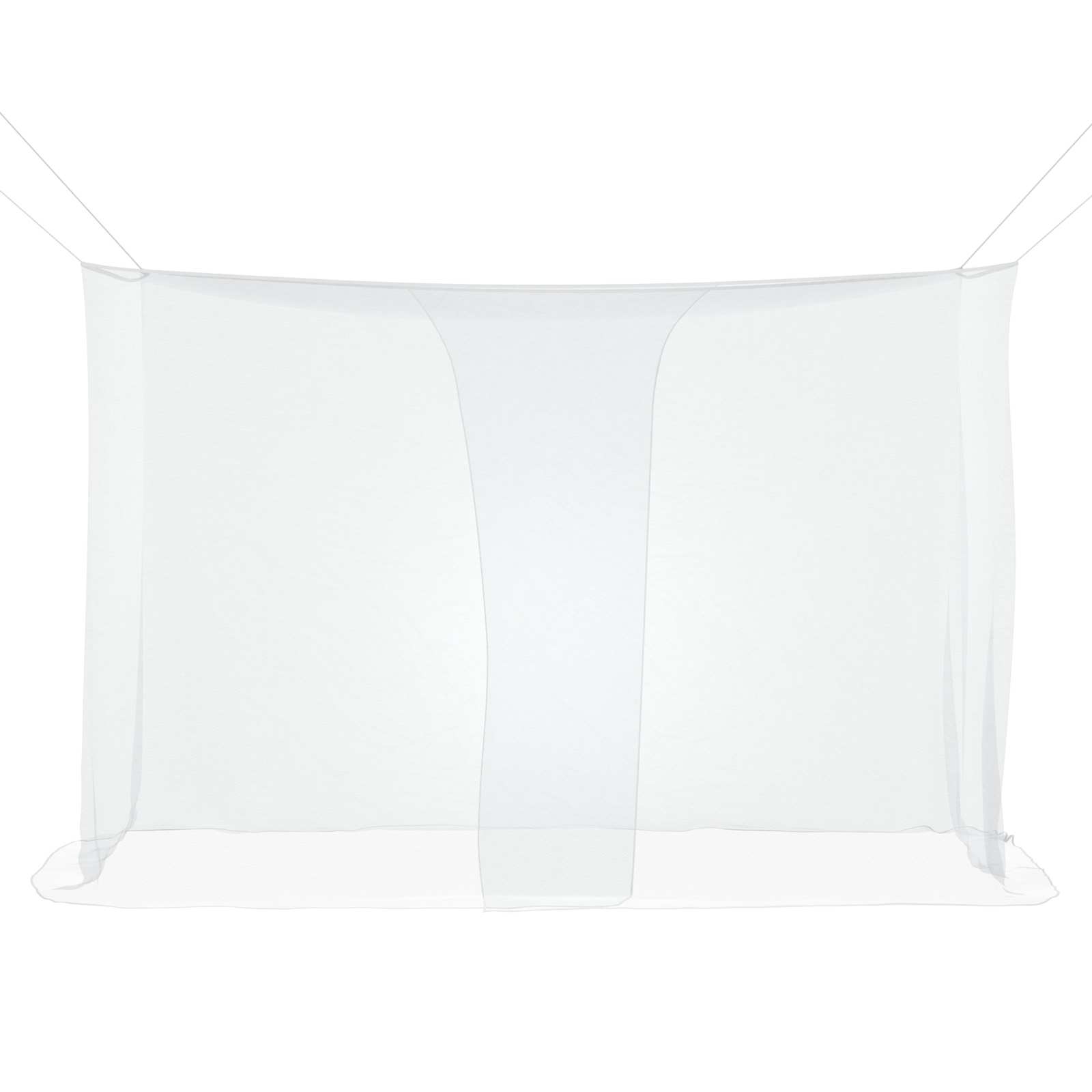 Moskito-Netz für Bett 156 Maschen 3 pcs Weiß Polyester