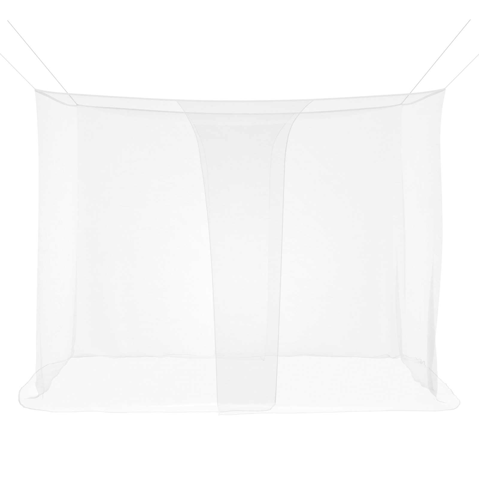 Moskito-Netz für Bett 156 Maschen 3 pcs Weiß Polyester
