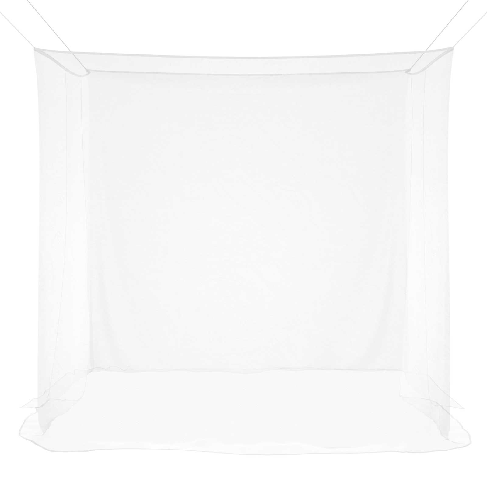 Moskito-Netz für Bett 156 Maschen 3 pcs Weiß Polyester