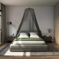 Moskito-Netz für das Bett 3 pcs 156 Mesh Schwarz ⌀56 x 220 cm