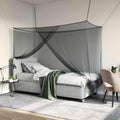 Moskito-Netz für Bett 156 Maschen 3 pcs Schwarz Polyester