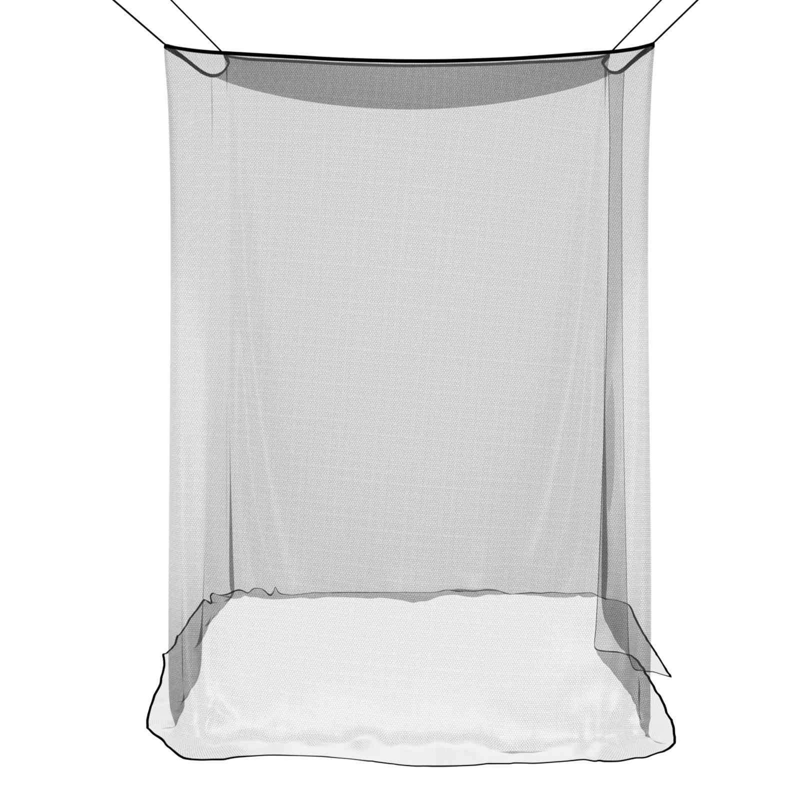Moskito-Netz für Bett 156 Maschen 3 pcs Schwarz Polyester