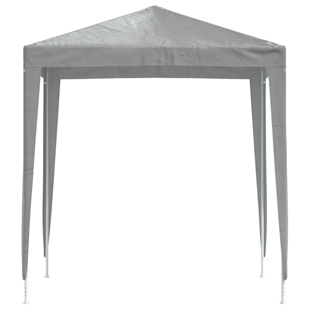 Party-Zelt 200 x 200 x 240 cm Hellgrau PE und Stahl