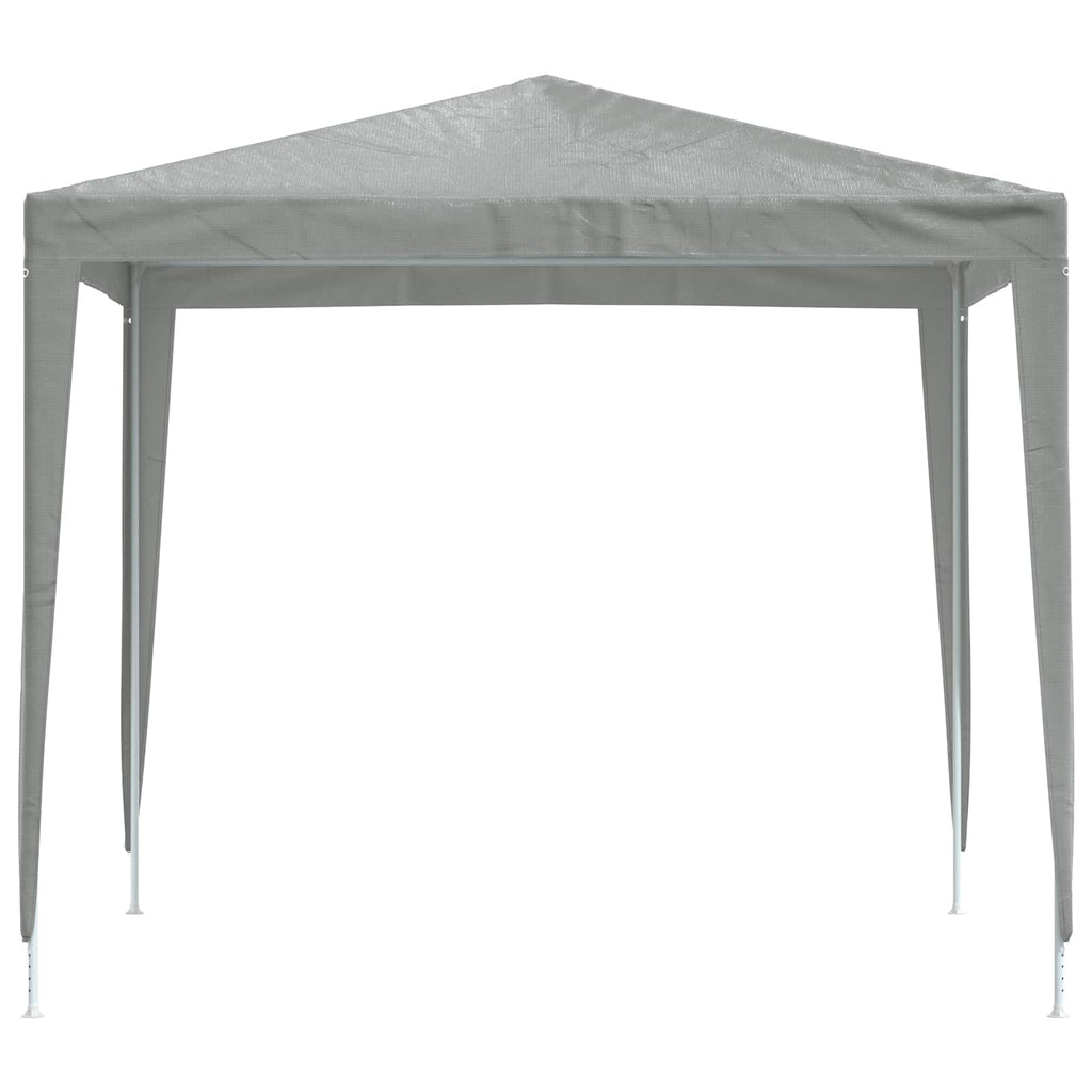Party-Zelt 250 x 250 x 240 cm Hellgrau PE und Stahl