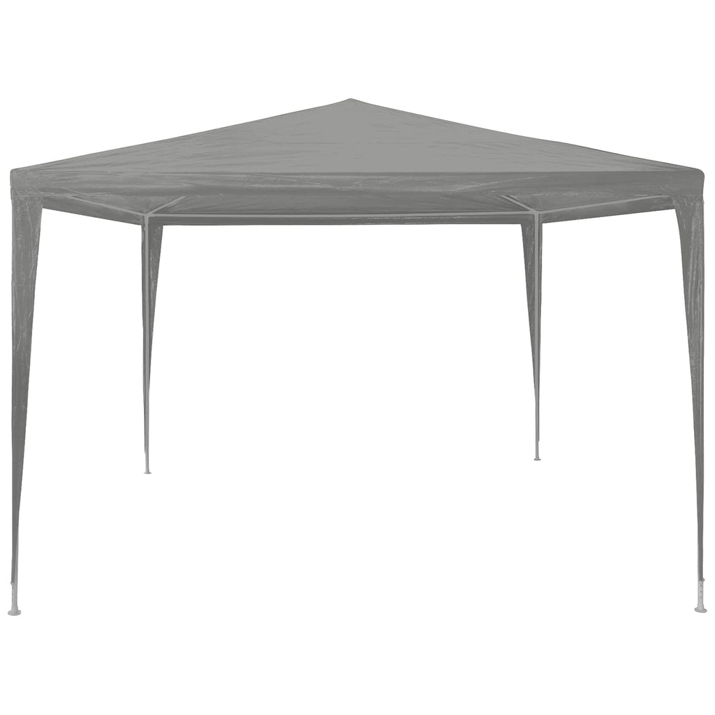 Partyzelt Hellgrau 300 x 300 x 255 cm PE und Stahl