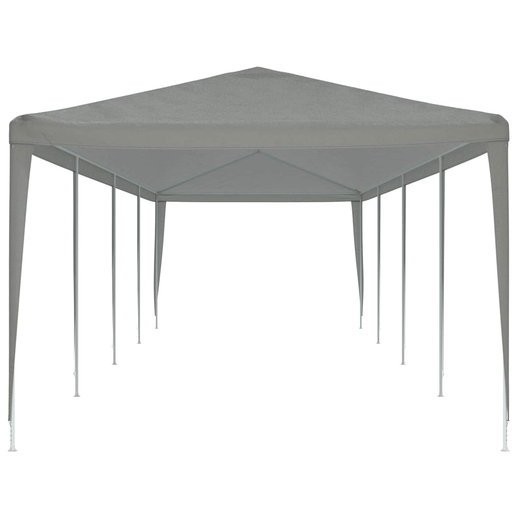 Partyzelt Hellgrau 1200 x 300 x 255 cm PE und Stahl