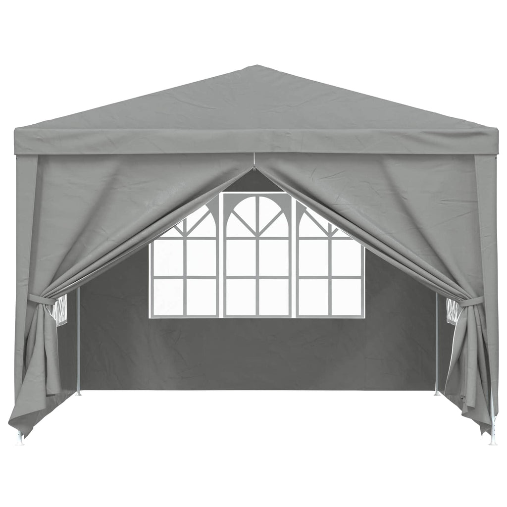Party-Zelt 300 x 300 x 255 cm Hellgrau PE und Stahl