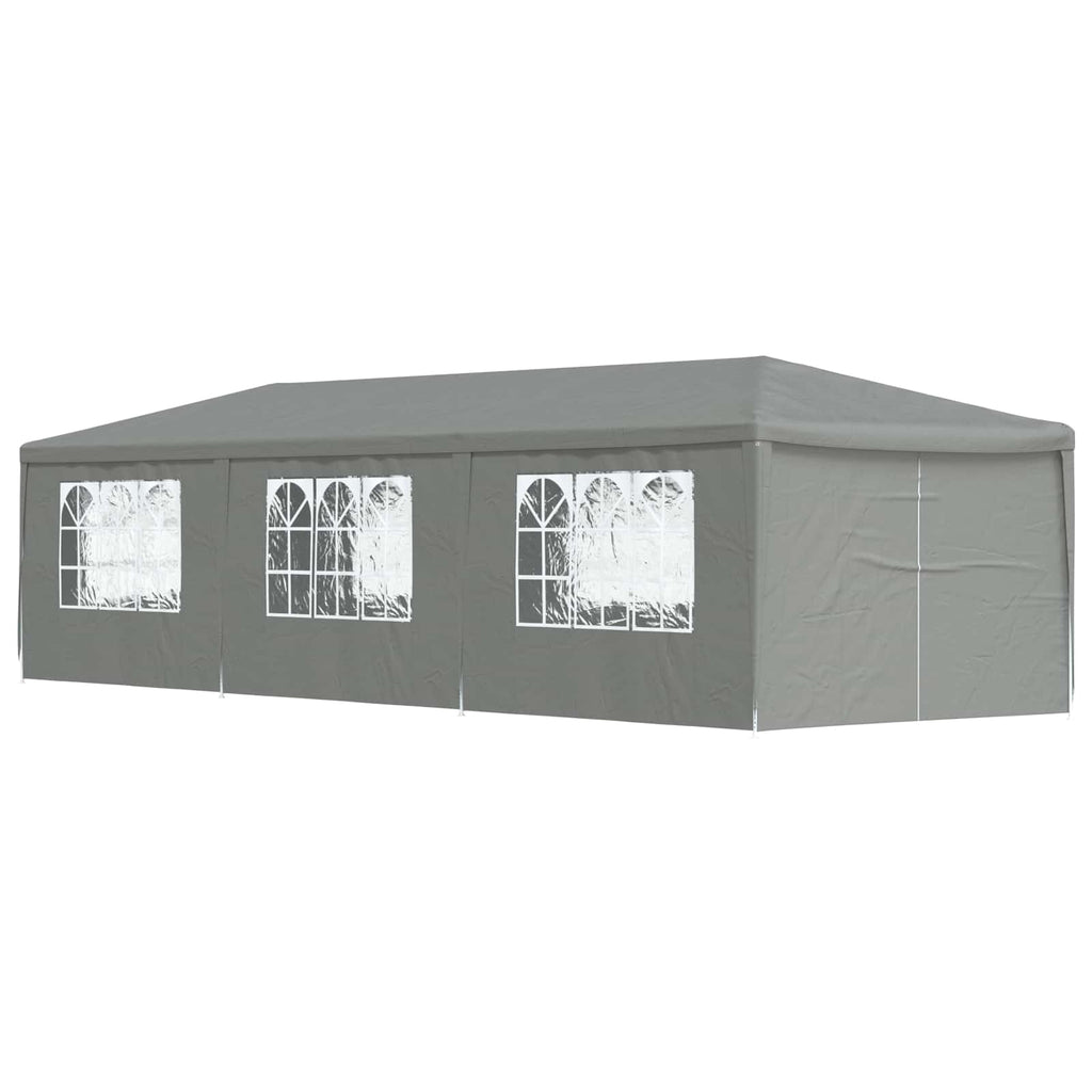 Party-Zelt 900 x 300 x 255 cm Hellgrau PE und Stahl