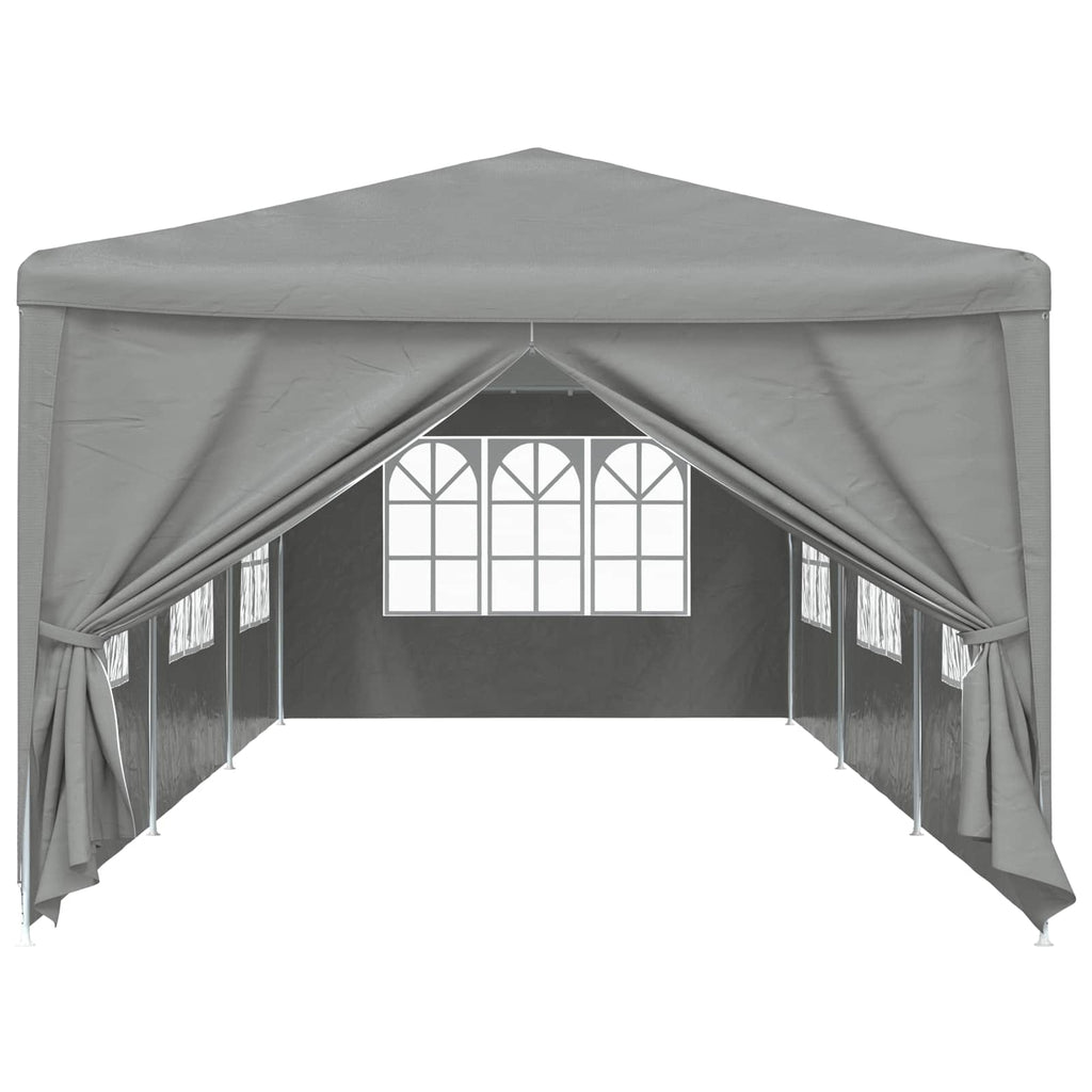 Party-Zelt 900 x 300 x 255 cm Hellgrau PE und Stahl