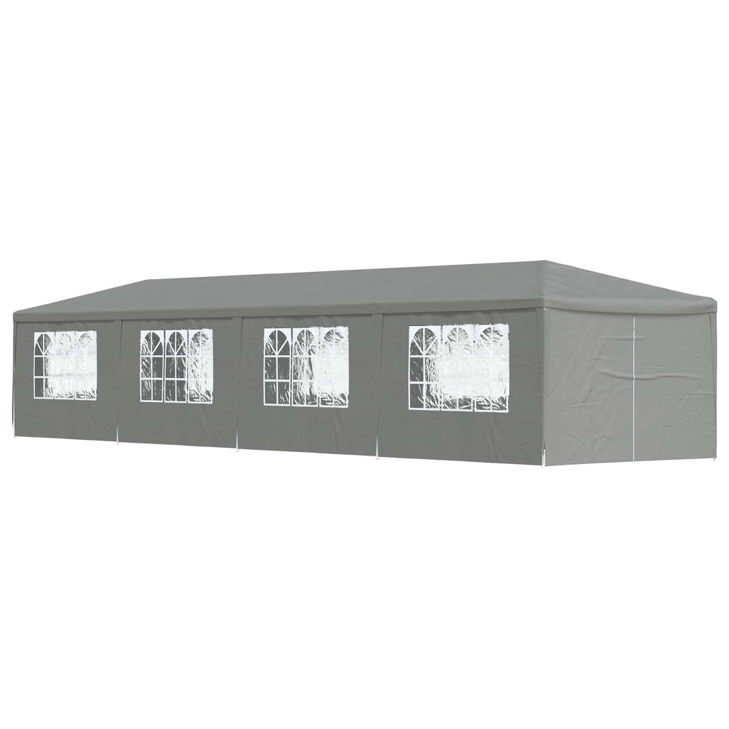 Party-Zelt 1200 x 300 x 255 cm Hellgrau PE und Stahl