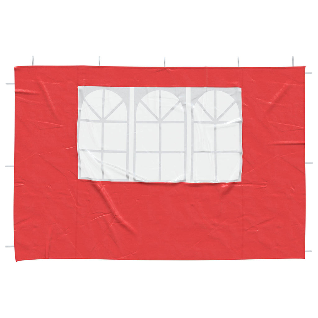 Party Zelt Seitenteil 2 pcs 300 x 195 cm Rot PE und Stahl
