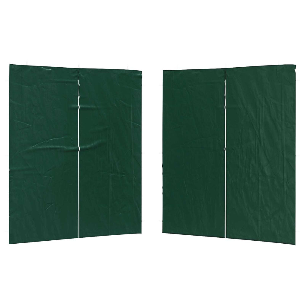 Party Zelt Seitenteil 2 pcs Grün 200 x 195 cm PE und Stahl