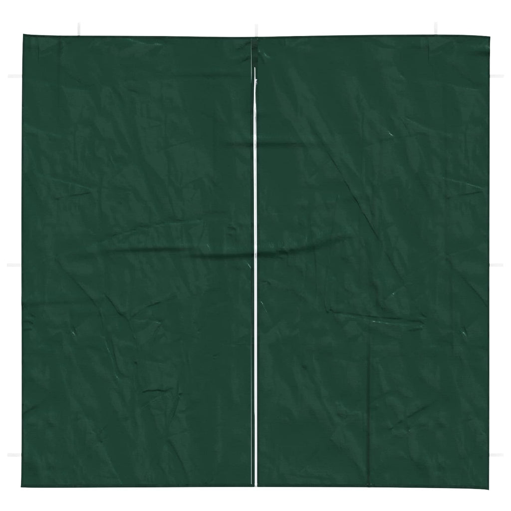 Party Zelt Seitenteil 2 pcs Grün 200 x 195 cm PE und Stahl