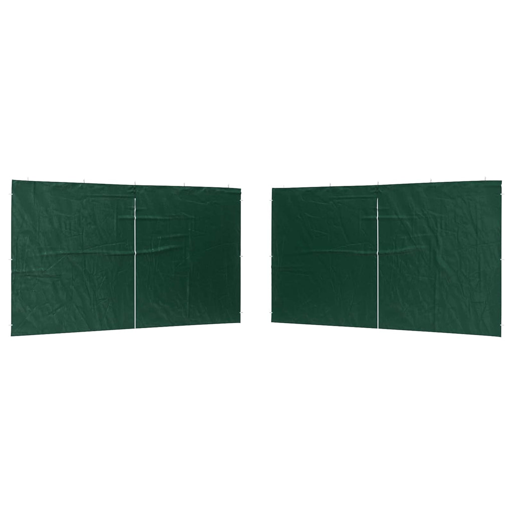 Party Zelt Seitenteil 2 pcs Grün 400 x 195 cm PE und Stahl