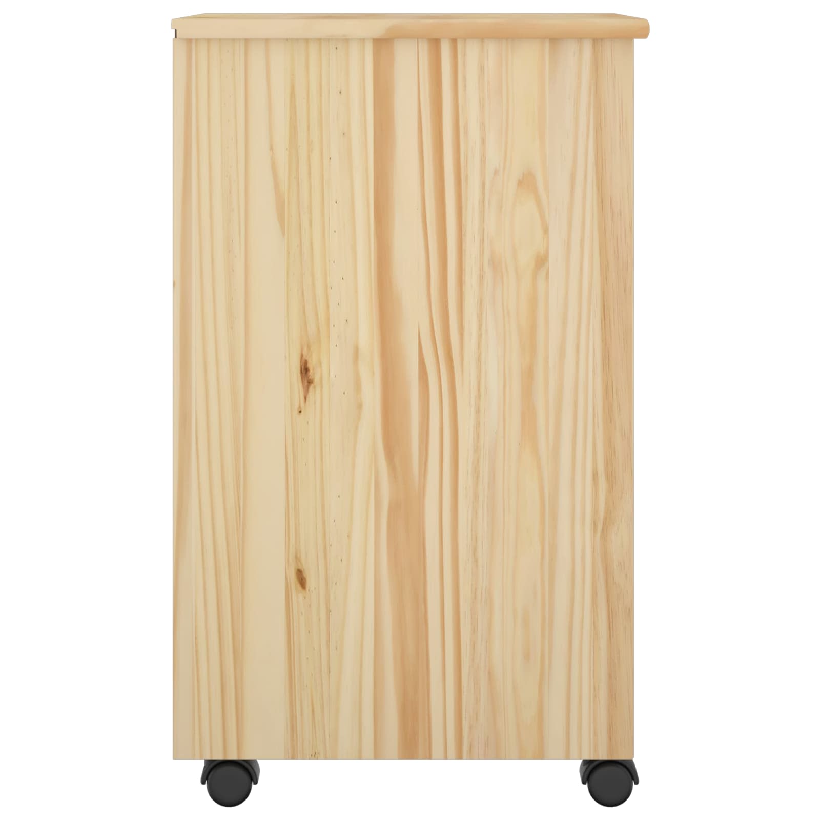Rollschrank Braun 34 x 39 x 65,5 cm Massives Kiefernholz