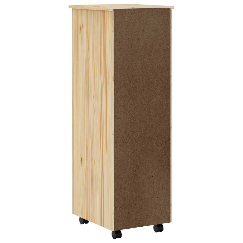 Rollcontainer mit Schubladen MOSS Klarlack 34 x 39 x 103 cm