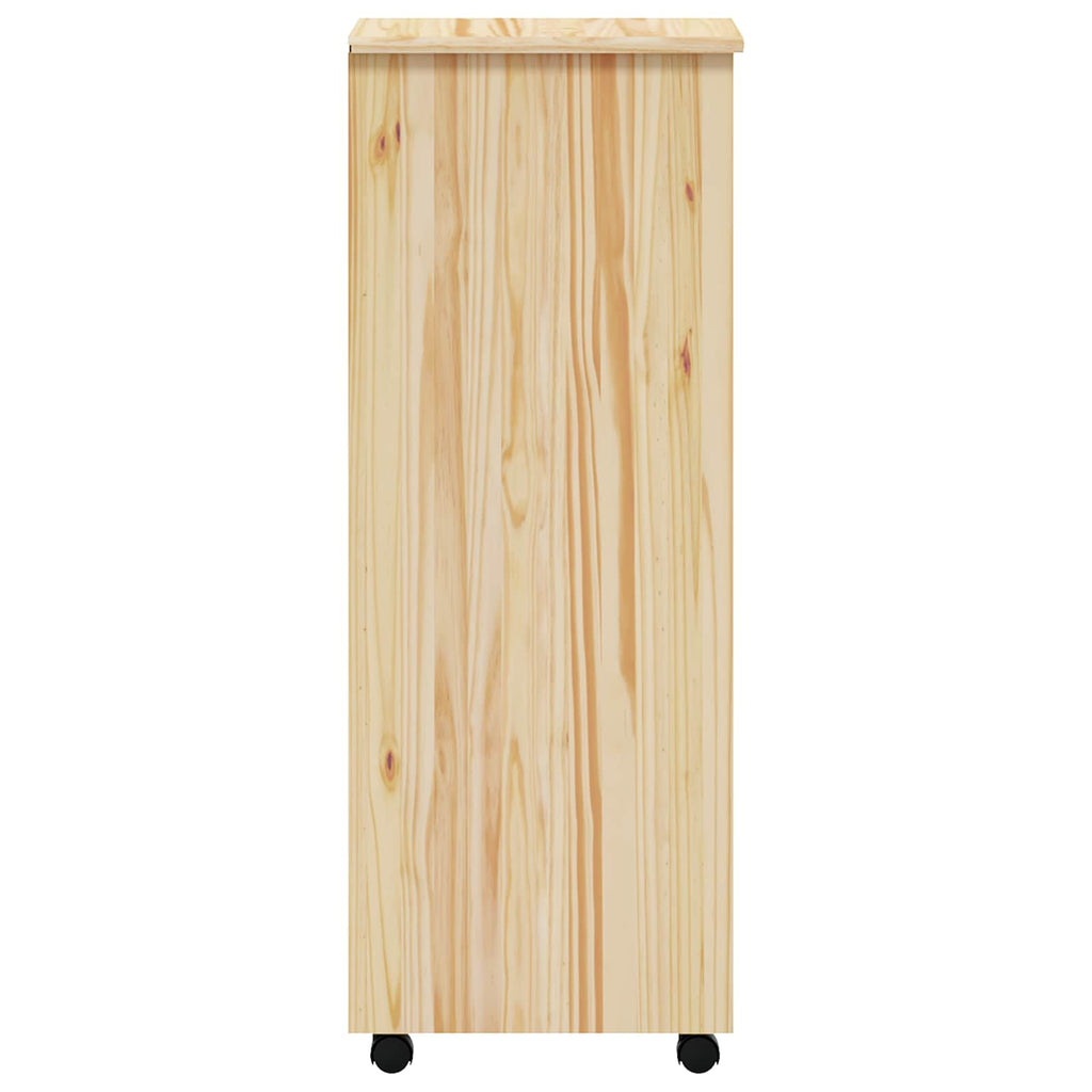 Rollcontainer mit Schubladen MOSS Klarlack 34 x 39 x 103 cm