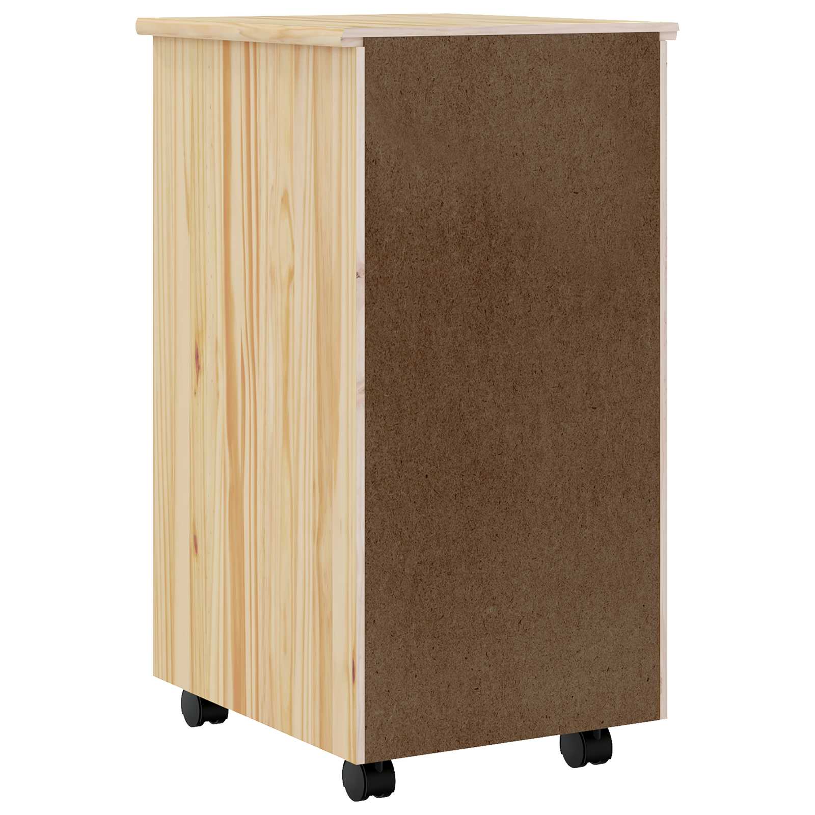 Rollwagen mit Schreibtisch MOSS Klarlack 34 x 39 x 65,5 cm