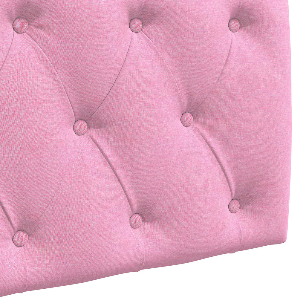 Hängendes Kopfteil Rosa Stoff