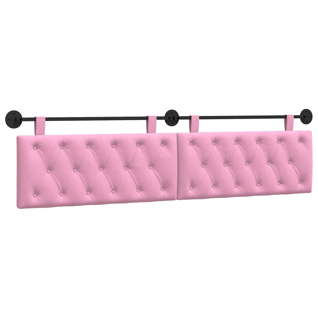 Hängendes Kopfteil Rosa Stoff
