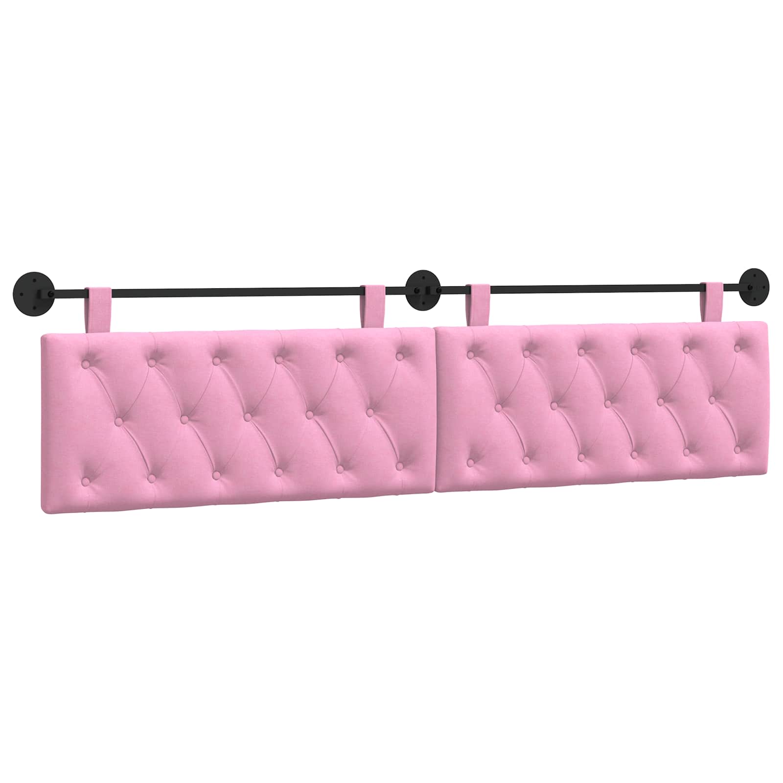 Hängendes Kopfteil Rosa Stoff