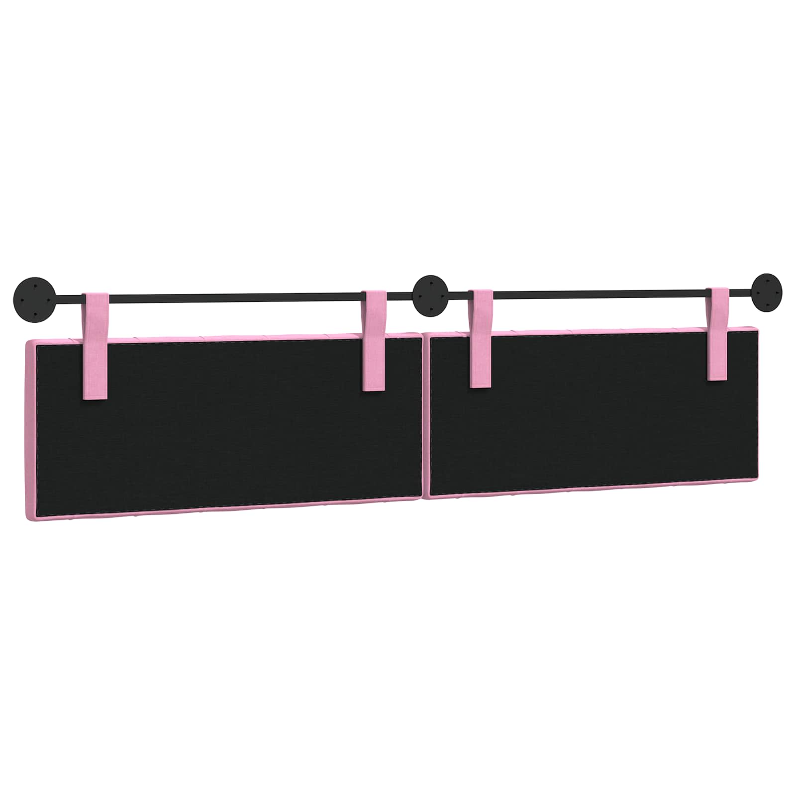 Hängendes Kopfteil Rosa Stoff