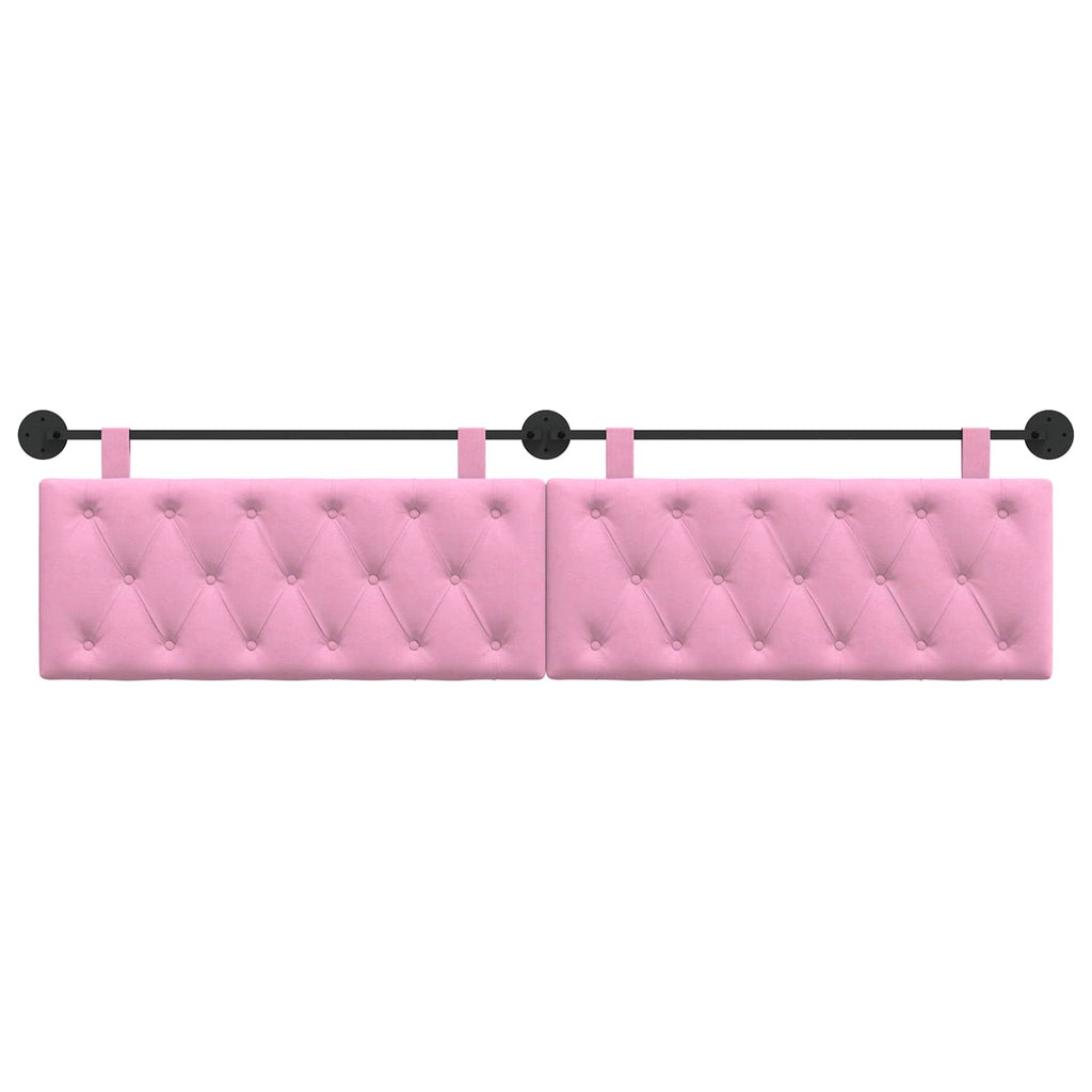 Hängendes Kopfteil Rosa Stoff