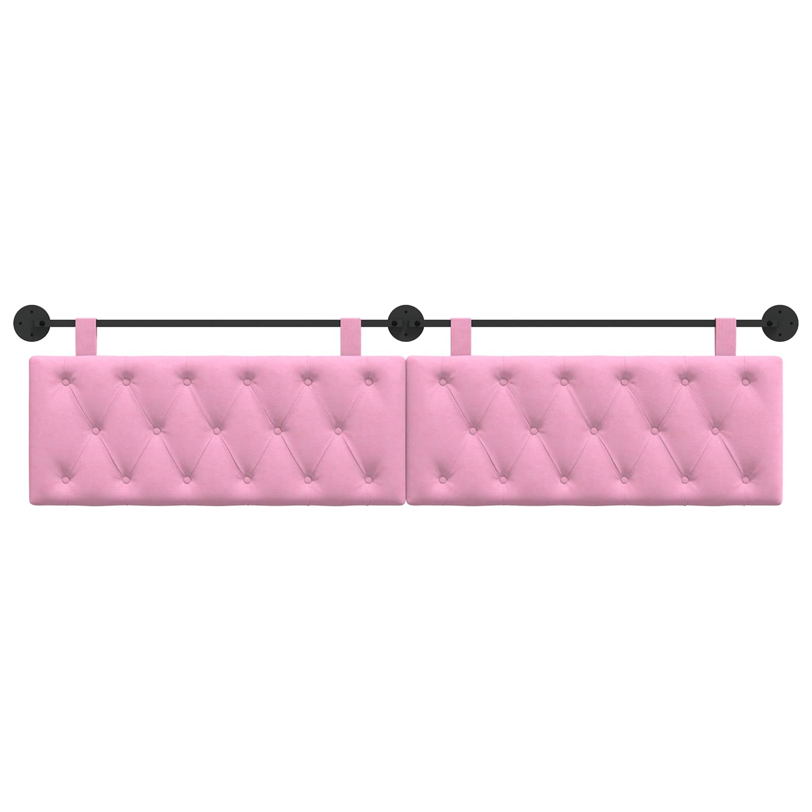 Hängendes Kopfteil Rosa Stoff