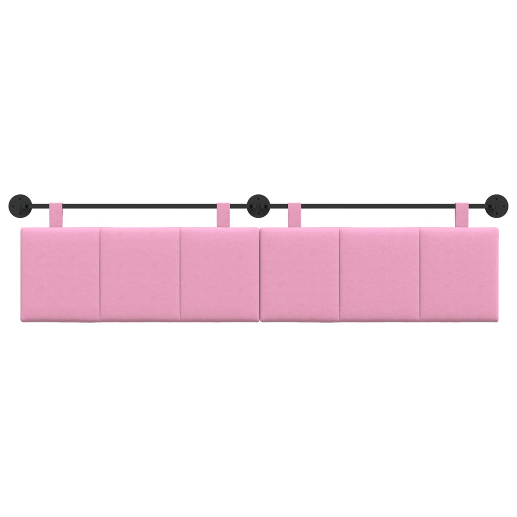 Hängendes Kopfteil Rosa Stoff