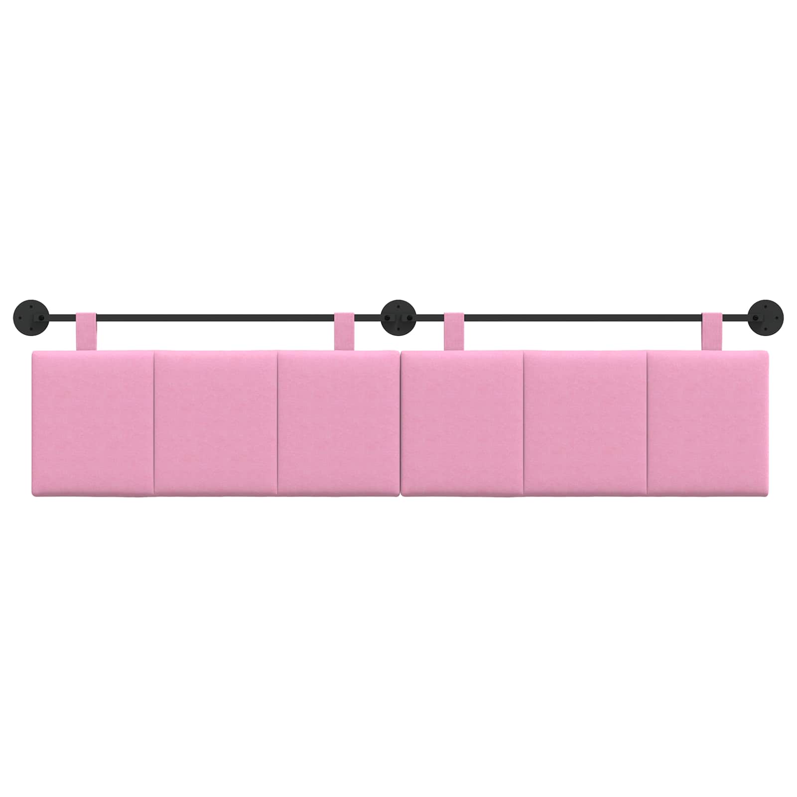 Hängendes Kopfteil Rosa Stoff