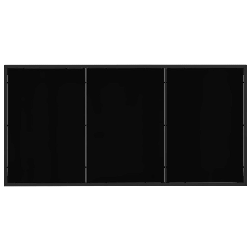 Gartenmöbel Set 5 pcs Schwarz und Anthrazit 160 x 80 x 73 cm